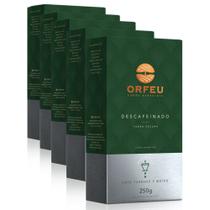 Café Moído Premium Orfeu Descafeinado Kit 5 Pacotes de 250g Café Moído Premium Orfeu Descafeinado Kit 5 Pacotes de 250g