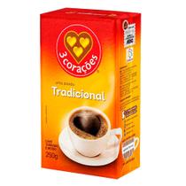 Café Moído Tradicional à Vácuo 3Corações 250g