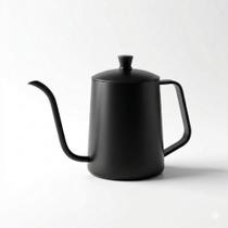 Café Perfeito Sem Erro Chaleira Bico Ganso Inox Preto 600ml Café Perfeito Sem Erro Chaleira Bico Ganso Inox Preto 600ml