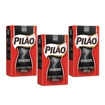 Café Pilão Torrado e Moido Extra Forte À Vácuo 500g Kit 3