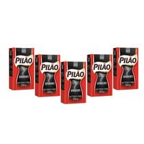 Café Pilão Torrado e Moido Extra Forte À Vácuo 500g Kit 5