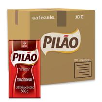 Café Pilão Torrado e Moído Tradicional 20 Pacotes de 500g