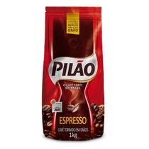 Café Pilão Torrado Em Grãos Espresso 1 Kg Kit 2