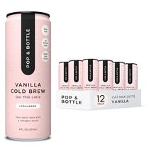 Café Pop & Bottle Latte de Leite de Aveia com Baunilha Orgânico, 237ml x12