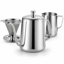 Café Profissional em Casa Kit Chaleira Filtro E Pitcher Inox Café Profissional em Casa Kit Chaleira Filtro E Pitcher Inox