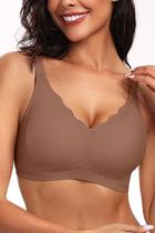 Café Push Up feminino sem costura sem fio da Bra Vertvie