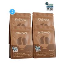 Café Rigno Especial Moído e Grãos 84+ pontos 100% Arábica - 4x o Melhor Café do Brasil pela BSCA Café Rigno Especial Moído e Grãos 84+ pontos 100% Arábica - 4x o Melhor Café do Brasil pela BSCA