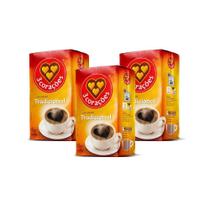 Café Saboroso 3 Corações Tradicional Vácuo 500G Kit 3