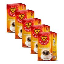 Café Saboroso 3 Corações Tradicional Vácuo 500G Kit 5