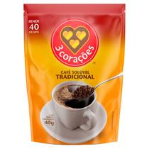 Café Solúvel 3 Corações Tradicional sachê 40g