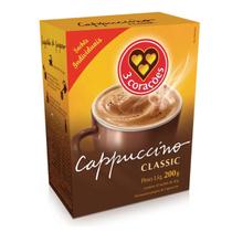 Café solúvel cappuccino 3 corações classic sache 10x20g Café solúvel cappuccino 3 corações classic sache 10x20g