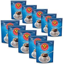 Café Solúvel Descafeinado Três Corações Kit 10 Refis De 40G