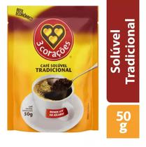 CAFÉ Solúvel Em Pó TRÊS CORAÇÕES TRADICIONAL Sachê 40g