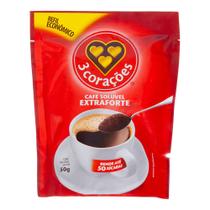 Café Solúvel Extra Forte 3Corações 50g