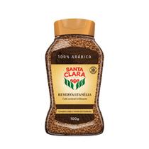 Café Solúvel Granulado Santa Clara Reserva da Família Liofilizado 100% Arábica Vidro 100g Café Solúvel Granulado Santa Clara Reserva da Família Liofilizado 100% Arábica Vidro 100g