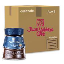 Café Solúvel Juan Valdez Sabor Avelã Kit 12 Potes de 95g