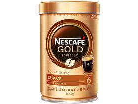 Café Solúvel Nescafé Espresso Suave Arábica Lata - 100g