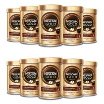 Café Solúvel Nescafé Gold Equilibrado Kit 10 Latas 100G
