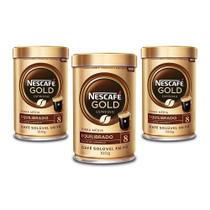 Café Solúvel Nescafé Gold Equilibrado Kit 3 Latas 100G Café Solúvel Nescafé Gold Equilibrado Kit 3 Latas 100G
