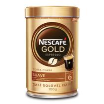 Café Solúvel Nescafé Gold Espresso Suave Em Pó Lata 100G