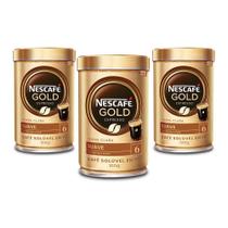 Café Solúvel Nescafé Gold Espresso Suave Kit 3 Latas 100G