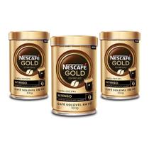 Café Solúvel Nescafé Gold Intenso Kit 3 Latas de 100g