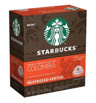 Café Starbucks Colombia Medium Roast para Nespresso Vertuo 8 ct