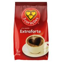 Café Torrado e Moído 3 Corações Extra Forte Pacote 250g