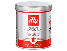 Café Torrado e Moído Especial Illy Classico Moka 100% Arábica Lata 125g Café Torrado e Moído Especial Illy Classico Moka 100% Arábica Lata 125g