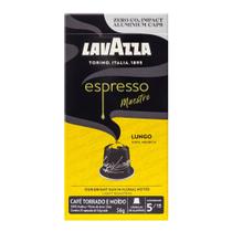 Café Torrado e Moído Espresso Lungo em Cápsulas Lavazza 56g