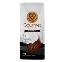 Café Torrado E Moído Gourmet 3 Corações Dark Roast 250g -