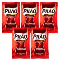 Café Torrado E Moido Pilão 250g Kit Com 5 Un. Tradicional