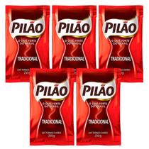 Café Torrado E Moido Pilão 250G Kit Com 5 Un. Tradicional