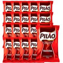 Café Torrado E Moido Pilão 250g Tradicional Fardo Com 20 Un.