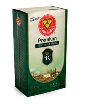Café Torrado e Moído Premium Estrada Real Vácuo 3 CORAÇÕES 500g