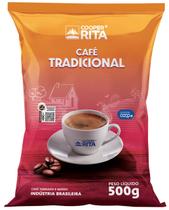 Café Torrado e Moído Tradicional 500g - CooperRita