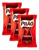 Café Torrado E Moído Tradicional Almofada Pilão 500g Kit 3