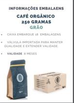 Café Torrado em Grão Orgânico 100% arábico 250g