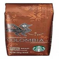 Café torrado em grãos colômbia starbucks 250g