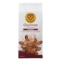 Café Torrado em Grãos Espresso Gourmet 3 Corações Pacote 500g