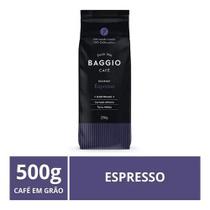 Café torrado em grãos gourmet espresso 500g - baggio