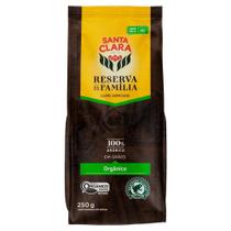 Café Torrado em Grãos Orgânico Santa Clara Reserva da Família Pacote de 250g