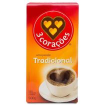 Café tradicional 3 corações vácuo 500gr