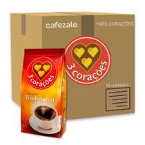 Café Três Corações Tradicional Moído Kit 10 Pacotes 500g