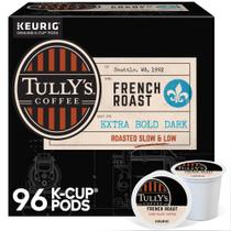 Café Tully's French Roast Torrado Escuro 96 Cápsulas K-Cup