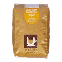Café Unique Bourbon Amarelo Torrado Em Grãos 250g Café Unique Bourbon Amarelo Torrado Em Grãos 250g