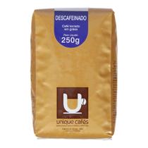 Café Unique Torrado Em Grãos Descafeinado 250g