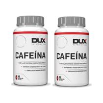 Cafeína - 2 Potes de 90 Cápsulas (180 Cáps) - Dux Nutrition