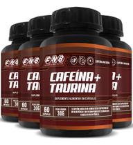 Cafeína E Taurina 500mg 4 X 60 Cápsulas - Flora Nativa