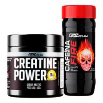 Cafeína Fire 420mg - 30 Tabs + Creatina Power 300g - Pro Healthy